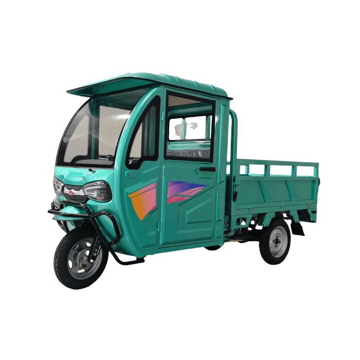 The 1.6m Freight Tricycle with Cab revolutionizes urban logistics with its rugged design and certified reliability. Engineered for last-mile delivery, this COC-certified workhorse combines a 275kg payload capacity with weatherproof operation, featuring a protective cab, LED lighting, and modular customization options. Its 60V800W motor delivers 38 km/h top speed and 45km range – optimized for daily commercial runs in cities or rural areas.